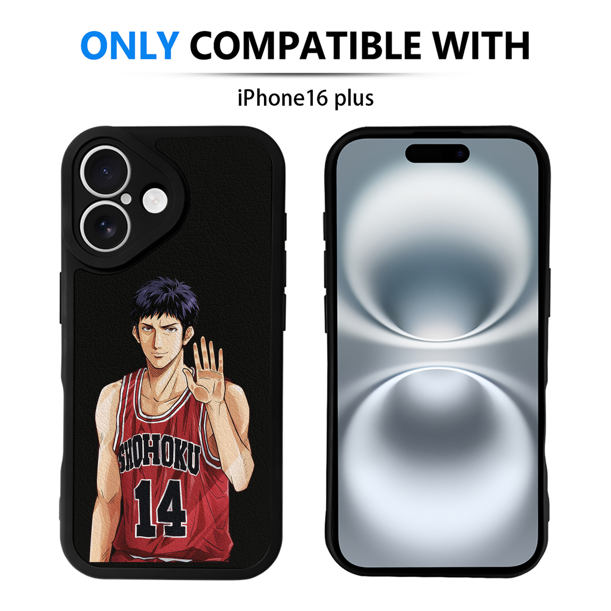 （画像用） SLAM DUNK／スラムダンク 【iPhone 16シリーズ対応】シリコンスマホケース（レザー調） 材質：シリコン